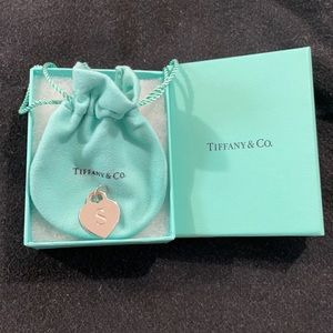 Return to Tiffany Sterling Silver Initial Charm